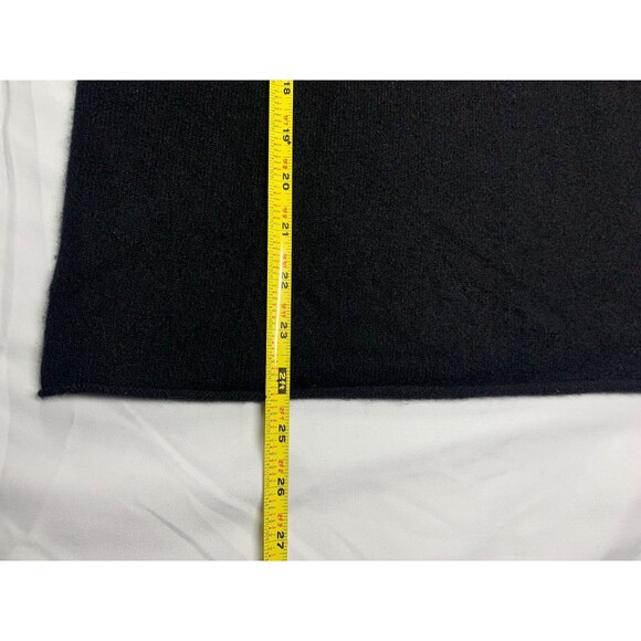 J Crew Cashmere Sweater Womens Size L Black Long Sleeve Crewneck Elevated Basic - Picture 5 of 7